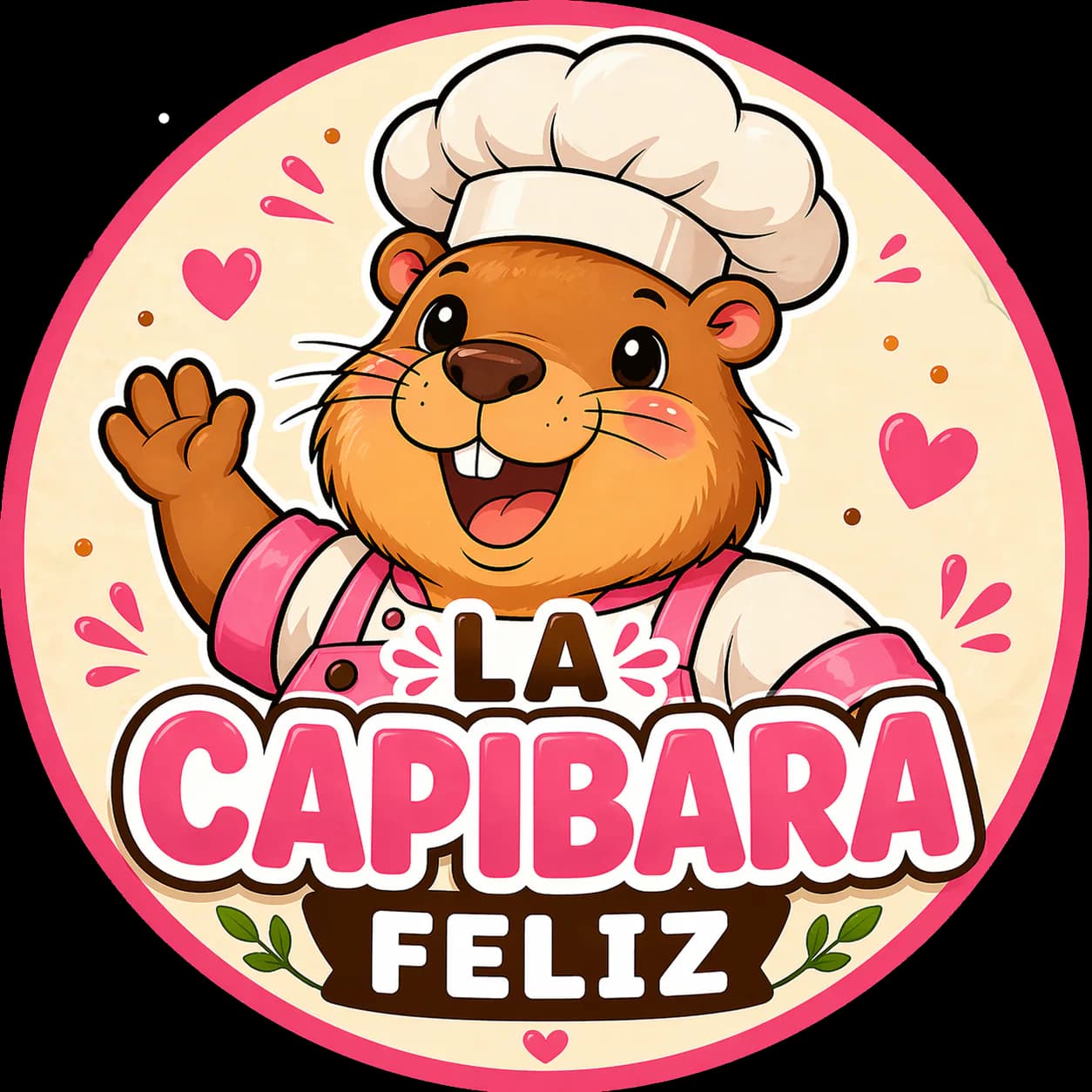 Mascota de la Capibara Feliz
